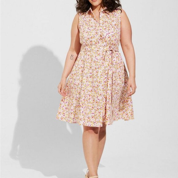 Torrid Poplin Collared Shirt Dress NWT - Picture 1 of 11